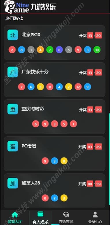 图片[2]-ninegame九游娱乐综合盘源码/加拿大28彩票源码/带番摊玩法/BC系统彩可控+后台框架UI重构后台可控-金该源码网